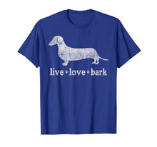 Ladda upp bild till gallerivisning, Funny shirts V-neck Tank top Hoodie sweatshirt usa uk au ca gifts for Retro Dachshund Live Love Bark  T Shirt 594773
