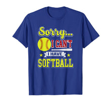 Ladda upp bild till gallerivisning, Funny shirts V-neck Tank top Hoodie sweatshirt usa uk au ca gifts for Sorry I Can't I Have Softball Funny Softball Player T-Shirt 2184401
