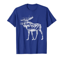 Ladda upp bild till gallerivisning, Just A Girl Who Loves Moose T-shirt Love Canada Alaska Gift 1080416

