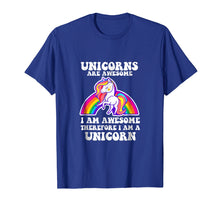 Ladda upp bild till gallerivisning, Funny shirts V-neck Tank top Hoodie sweatshirt usa uk au ca gifts for Unicorns Are Awesome Therefore I am A Unicorn Funny T-Shirt 1227806
