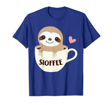 Ladda upp bild till gallerivisning, Sloffee Sloth Coffee Tshirt Funny Coffee Lover Gifts 808912
