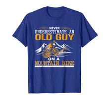 Ladda upp bild till gallerivisning, Funny shirts V-neck Tank top Hoodie sweatshirt usa uk au ca gifts for Mens Never Underestimate an Old Guy on a Mountain Bike T-shirt 1605462
