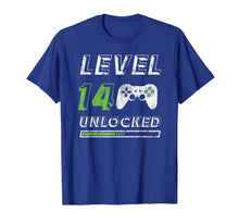 Ladda upp bild till gallerivisning, Level 14 Unlocked - 14 Year Old Gamer Funny Birthday T-Shirt 1495357
