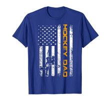 Ladda upp bild till gallerivisning, Vintage USA Ice Hockey Dad American Flag Fathers Day Gift T-Shirt 104587
