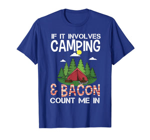 Funny shirts V-neck Tank top Hoodie sweatshirt usa uk au ca gifts for Funny Camping & Bacon Count Me In Tee Camper T-Shirt Gifts 1637220