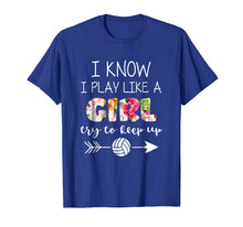 Ladda upp bild till gallerivisning, Funny shirts V-neck Tank top Hoodie sweatshirt usa uk au ca gifts for Volleyball T Shirt For Teen Girls - Play Like A Girl Shirt 947391
