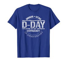 Ladda upp bild till gallerivisning, WW2 D-Day 75th Anniversary 1944-2019 Omaha Utah Beach T-Shirt 128829
