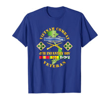 Ladda upp bild till gallerivisning, Funny shirts V-neck Tank top Hoodie sweatshirt usa uk au ca gifts for Vietnam Combat Infantry Veteran w 4th Inf Div SSI V1 T-Shirt 2021779
