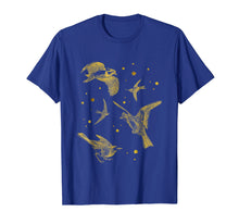 Ladda upp bild till gallerivisning, Funny shirts V-neck Tank top Hoodie sweatshirt usa uk au ca gifts for Vintage Birds Flying Humming Sparrow Gold Watching T Shirt 2095505

