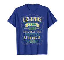 Ladda upp bild till gallerivisning, Funny shirts V-neck Tank top Hoodie sweatshirt usa uk au ca gifts for 19th Birthday Gifts The Man Myth Legend April 2000 T-Shirt 1985854
