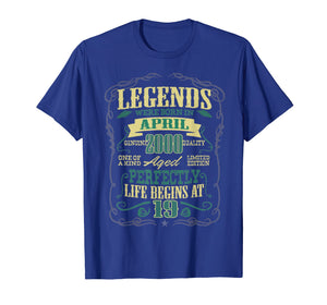 Funny shirts V-neck Tank top Hoodie sweatshirt usa uk au ca gifts for 19th Birthday Gifts The Man Myth Legend April 2000 T-Shirt 1985854
