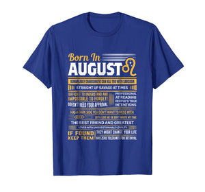 August Birthday Gifts - Born In August Leo T-Shirt 213649