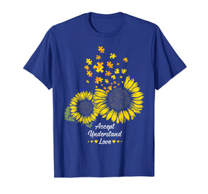 Funny shirts V-neck Tank top Hoodie sweatshirt usa uk au ca gifts for Autism Mom Dad Shirt Gifts Sunflower Autism Puzzle Piece 4416137