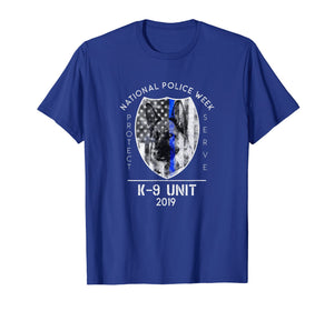 Funny shirts V-neck Tank top Hoodie sweatshirt usa uk au ca gifts for 2019 National Police Week K9 Unit Thin Blue Line Cop Gifts 3705010