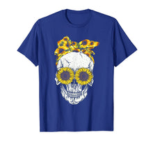 Ladda upp bild till gallerivisning, Skull sunflower floral flowers t shirt cute gift idea 40574
