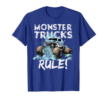 Ladda upp bild till gallerivisning, Funny shirts V-neck Tank top Hoodie sweatshirt usa uk au ca gifts for Monster Trucks Rule Shirt for Boys 224050
