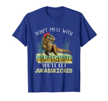 Ladda upp bild till gallerivisning, Funny shirts V-neck Tank top Hoodie sweatshirt usa uk au ca gifts for Nanasaurus Jurasskicked Shirt Nana Christmas Gift 1592241
