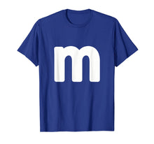 Ladda upp bild till gallerivisning, letter m Shirt lower case alphabet matching Halloween Tee 82238
