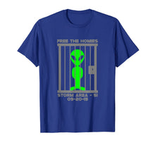 Ladda upp bild till gallerivisning, Free the homies jail Area 51 Alien Shirt gift funny fun T-Shirt 94476
