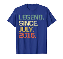 Ladda upp bild till gallerivisning, Legend Since July 2015 T-Shirt- 4 Years Old Shirt Gift 101673
