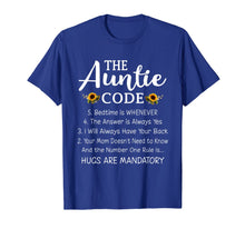Ladda upp bild till gallerivisning, Funny Family Matching Gifts For Aunt The Auntie Code T-Shirt-3161373
