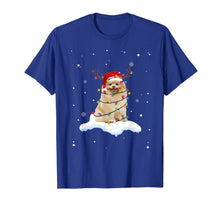 Ladda upp bild till gallerivisning, Pomeranian With Santa Hat Christmas Lights Reindeer Gift T-Shirt-2044121

