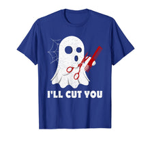 Ladda upp bild till gallerivisning, Halloween Boo Ghost Hairstylist Gift I'll Cut You Costume  T-Shirt 97194
