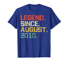 Ladda upp bild till gallerivisning, Legend Since August 2010 T-Shirt- 9 years old Gifts Shirt 165239
