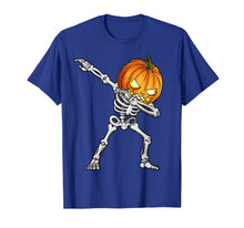 Ladda upp bild till gallerivisning, Halloween shirts for Boys Kids Dabbing Skeleton Pumpkin Tees 46734
