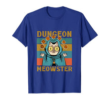 Ladda upp bild till gallerivisning, Dungeon Meowster Funny NerdyGamer Cat-D20 Dice RPG T-Shirt647017
