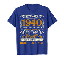 Ladda upp bild till gallerivisning, February 1940 Shirt 80 Years Old 80th Birthday Gifts T-Shirt-1285668
