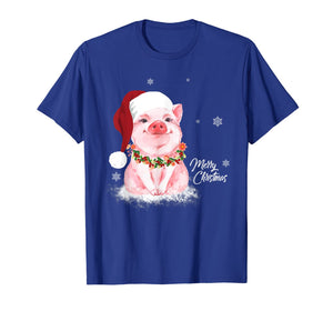 Funny shirts V-neck Tank top Hoodie sweatshirt usa uk au ca gifts for Cute Pig Santa Hat Merry Christmas Pig Lover Gifts T-Shirt 517195