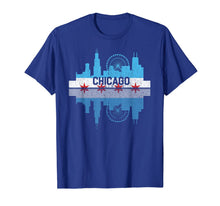 Ladda upp bild till gallerivisning, Chicago Skyline Shirt Silhouette IL City Flag Gift T-Shirt 143854
