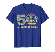Ladda upp bild till gallerivisning, 50th Birthday Gifts 50 Years Old August 1969 Limited Edition T-Shirt 165163
