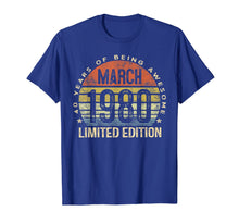 Ladda upp bild till gallerivisning, 40 Year Old Gifts March 1980 Limited Edition 40th Birthday T-Shirt-145462
