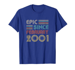 Epic Since February 2001 Vintage 19th Birthday Gifts T-Shirt-2766117