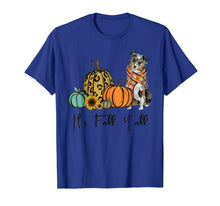 Ladda upp bild till gallerivisning, It's Fall Y'all Aussie Dog Leopard Pumpkin Falling Dog T-Shirt 343713
