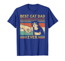 Ladda upp bild till gallerivisning, Best Cat Dad Ever Paw Fist Bump Fit Vintage Retro Gift Men TShirt933880
