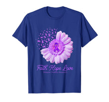 Ladda upp bild till gallerivisning, Faith Hope Love Domestic Violence Awareness Flower Ribbon T-Shirt 358886
