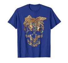 Ladda upp bild till gallerivisning, Hunting Camouflage Skull with Leopard Bandana Halloween T-Shirt 379262
