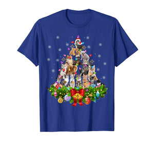 Funny Cat Christmas Tree Xmas Gifts T-Shirt-68797