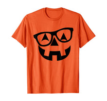 Ladda upp bild till gallerivisning, Pumpkin Shirt with Glasses, Pumpkin Nerd Shirt T-Shirt 100055
