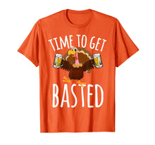 Ladda upp bild till gallerivisning, Time To Get Basted Funny Beer Thanksgiving Turkey T Shirt 189146
