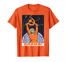 Ladda upp bild till gallerivisning, Soviet Tshirt Sputnik Gagarin Space Ussr Cccp Vintage Poster
