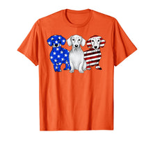 Ladda upp bild till gallerivisning, Dachshund Breed Dog America Flag Patriot T Shirt T-Shirt 258665
