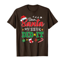 Ladda upp bild till gallerivisning, Funny shirts V-neck Tank top Hoodie sweatshirt usa uk au ca gifts for Dear Santa My Sister Did It Funny Christmas Kids Boys Gifts T-Shirt 580152

