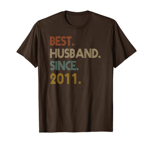 Funny shirts V-neck Tank top Hoodie sweatshirt usa uk au ca gifts for 9th Wedding Anniversary Gifts Best Husband Since 2011 T-Shirt 766164