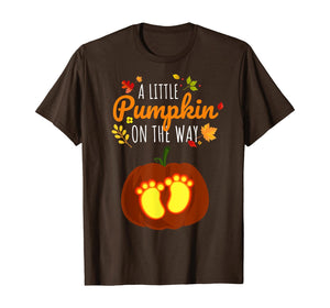 Halloween Pregnancy Little Pumpkin Cute Gifts Expecting Mom T-Shirt 187345