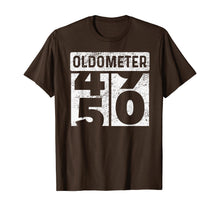 Ladda upp bild till gallerivisning, Oldometer Odometer Funny 50th Birthday Gift 50 yrs Old Joke T-Shirt 336557
