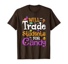 Ladda upp bild till gallerivisning, Will Trade Students For Candy Teacher Halloween Costume T-Shirt 310427

